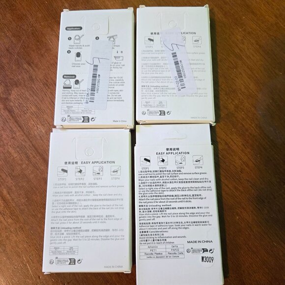 24pc Reusable Press-On Nails Set With Elegant Designs Lot - Picture 2 of 6